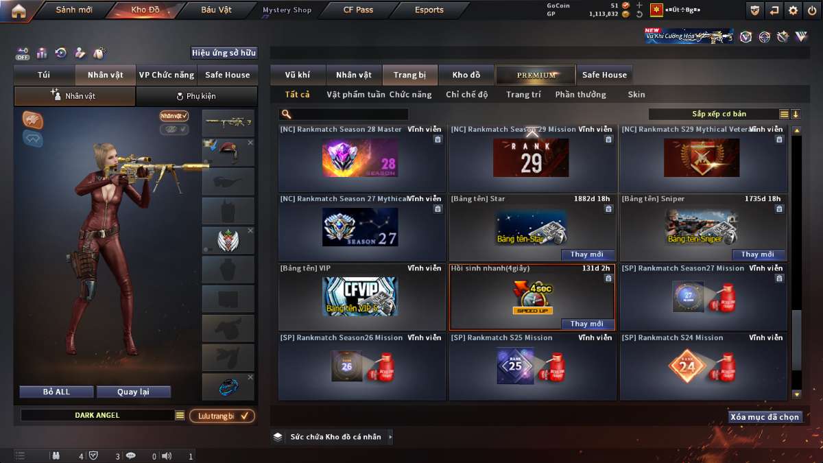 shop acc cf uy tin gia re